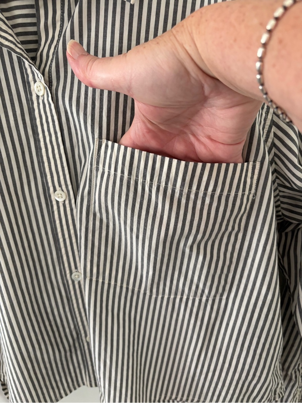 Rails Ramy Shirt Noir Stripe Button Down. Size Large. - Picture 6 of 10